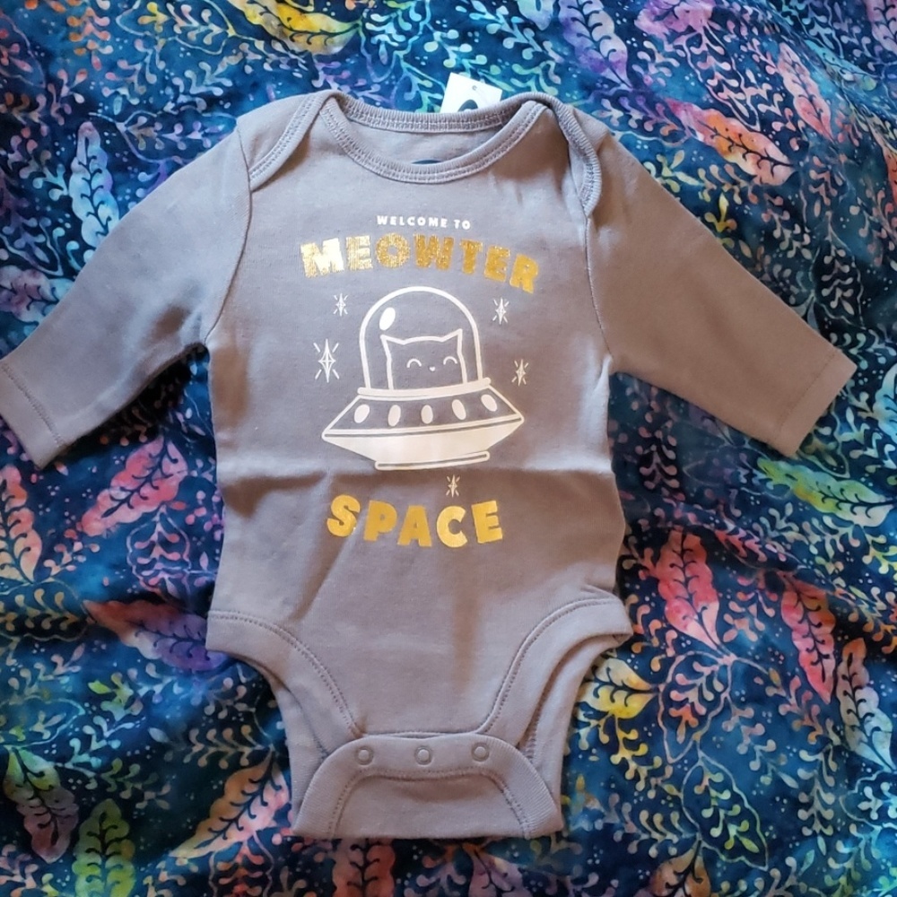 kitty cat onesie Old Navy 0-3 months